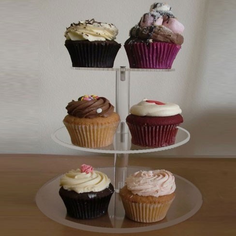 3 Tier Small  Round Maypole Cupcake Stand 